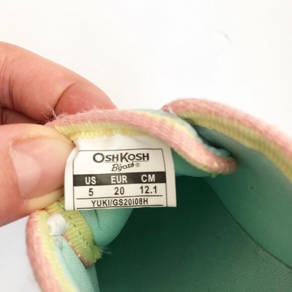 Oshkosh sliver glitter slip on sneakers EUC size 5 - Picture 6 of 7